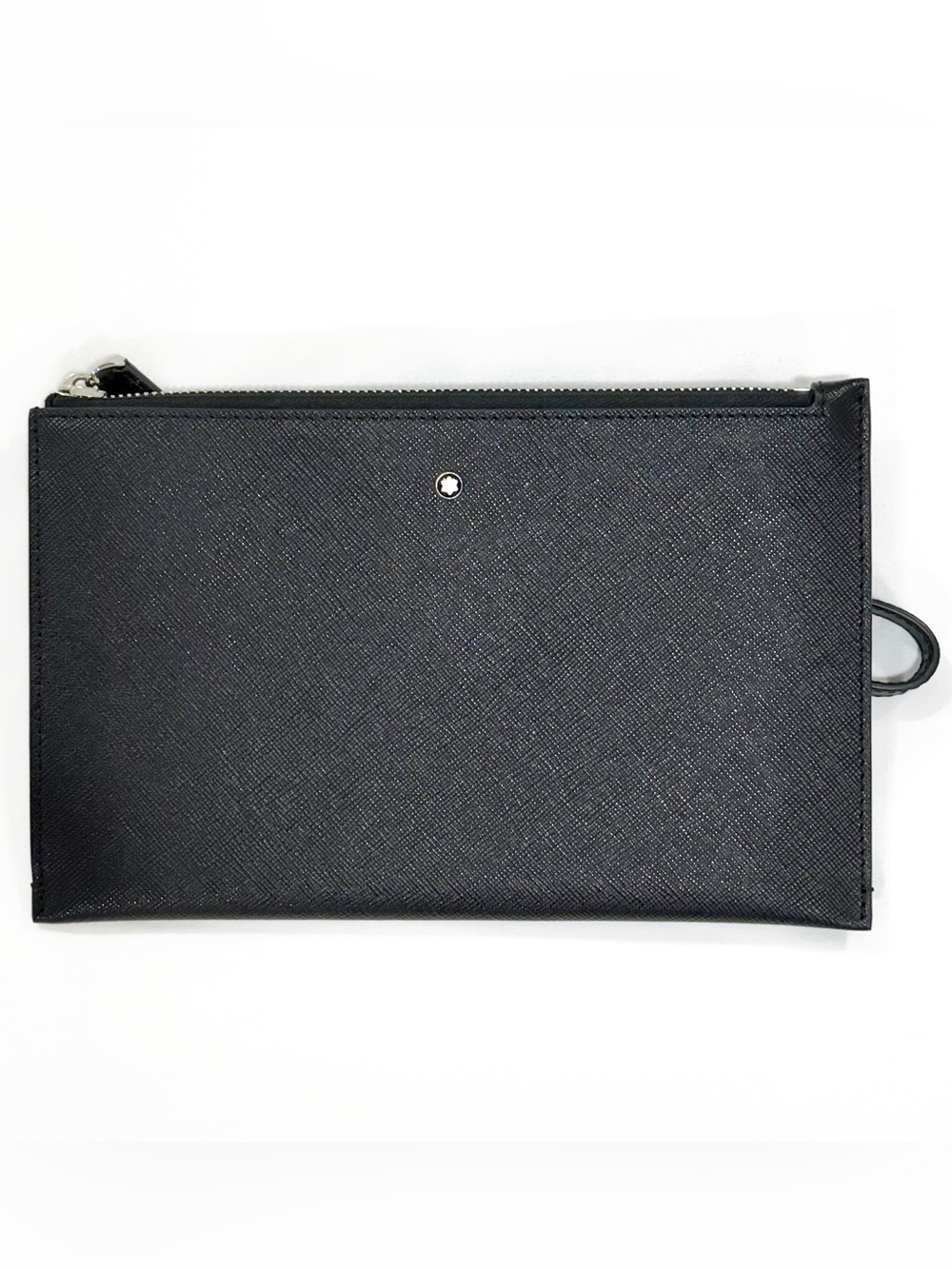 Montblanc Black Saffiano Leather Zip Carry Pouch